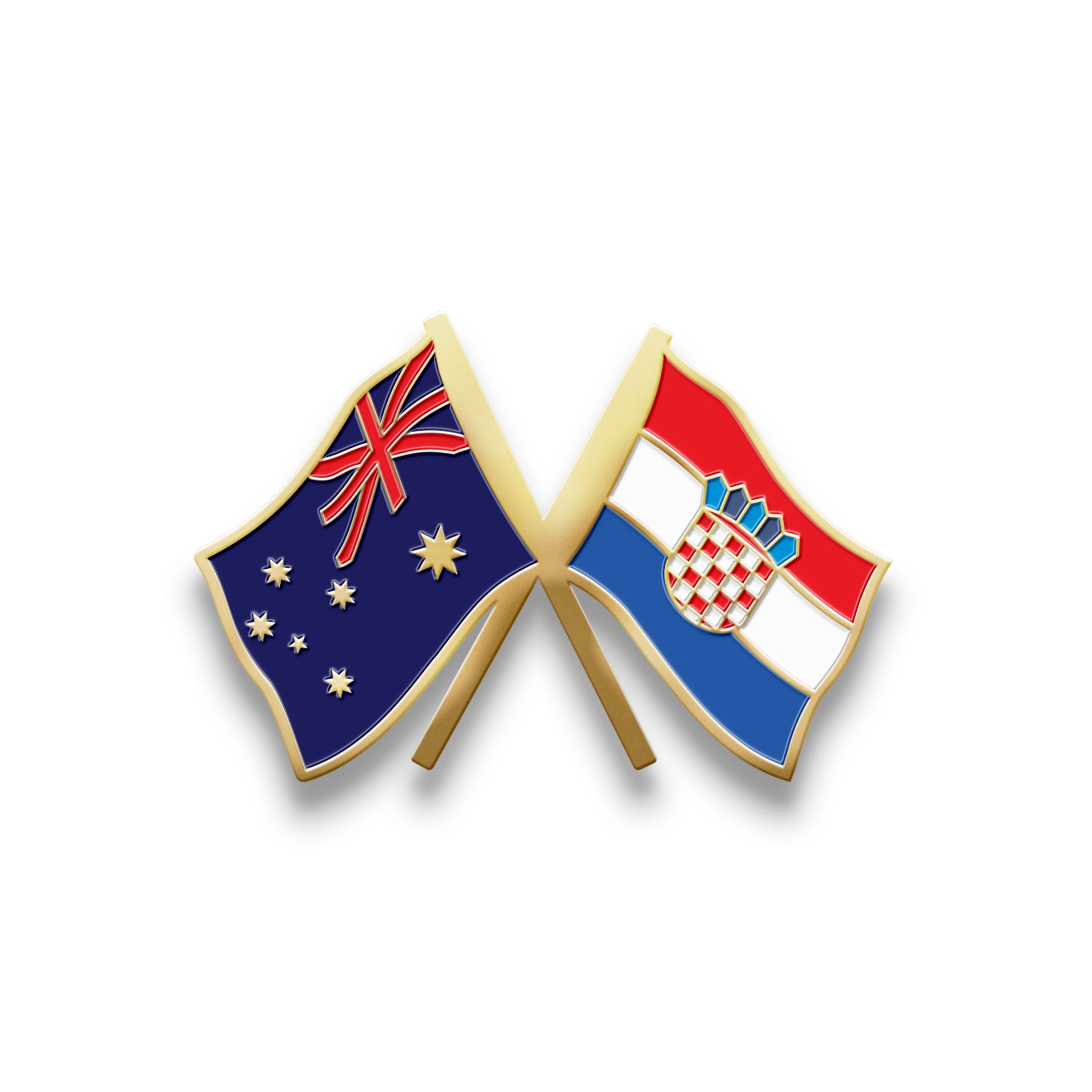 Hat Badge - Australia/Croatia