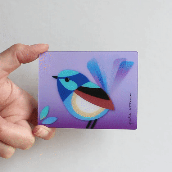 Pete Cromer 3D Magnet - Fairy Wren - Wilmot Harvey